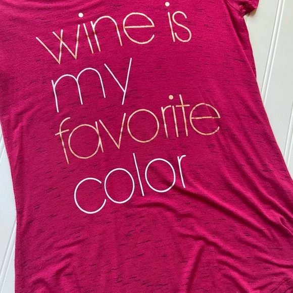 Wine is my Favorite Color Tee - Picture 4 of 5